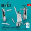 ResKit Models F-4B/N Phantom II – futóműkészlet terhelt állapotú kerekekkel