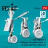 ResKit Models F-4B/N Phantom II – futóműkészlet terhelt állapotú kerekekkel – fém és 3D nyomtatott alkatrészek