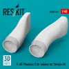 ResKit Models F-4B Phantom II Air intakes for Tamiya kit (3D Printed) - légbeömlők
