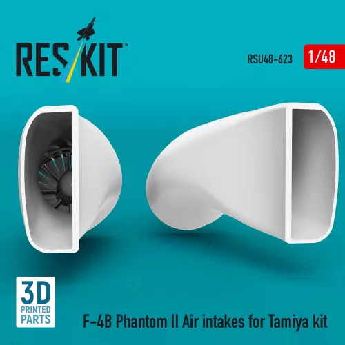 ResKit Models F-4B Phantom II Air intakes for Tamiya kit (3D Printed) - légbeömlők