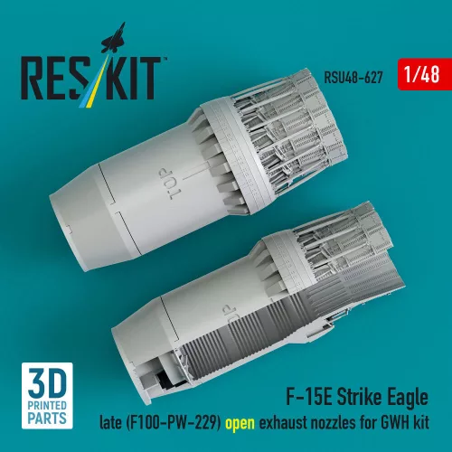 ResKit Models F-15E Strike Eagle késői (F100-PW-229) nyitott – hajtómű-fúvócsövek