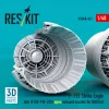 ResKit Models F-15E Strike Eagle késői (F100-PW-229) nyitott – hajtómű-fúvócsövek