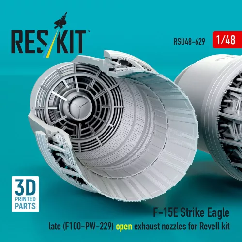 ResKit Models F-15E Strike Eagle késői (F100-PW-229) nyitott – hajtómű-fúvócsövek