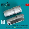 ResKit Models F-15I Ra'am, F-15K Slam Eagle késői (F100-PW-229) nyitott – hajtómű-fúvócsövek