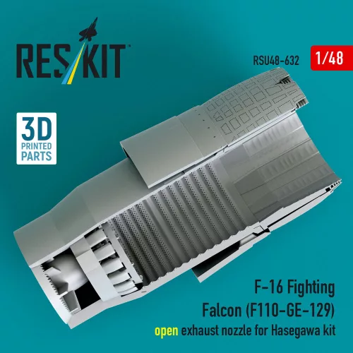 ResKit Models F-16 Fighting Falcon (F110-GE-129) nyitott – hajtómű-fúvócső