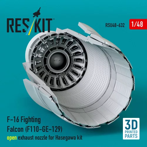 ResKit Models F-16 Fighting Falcon (F110-GE-129) nyitott – hajtómű-fúvócső