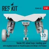 ResKit Models Rafale B/C – futóműakna-részletező készlet, futómű, kerekek, Revell / Academy maketthez