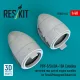ResKit Models PBY-5/5A/OA-10A Catalina corrected rear part of engine nacelles for Revell/Monogram/Eduard kit (3D Printed) - hajtóműgondolák korrigált hátsó részei