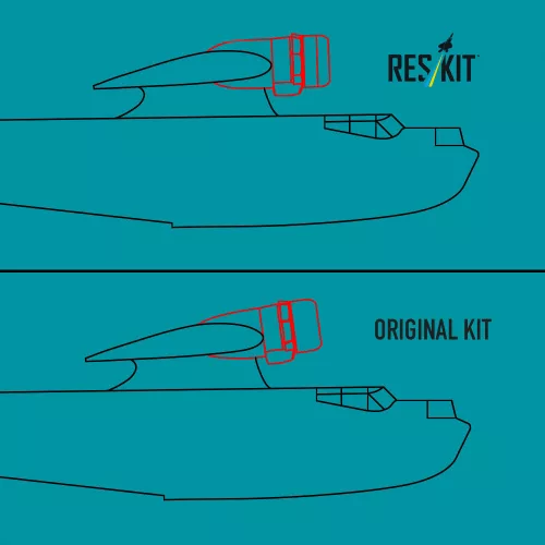 ResKit Models PBY-5/5A/OA-10A Catalina corrected rear part of engine nacelles for Revell/Monogram/Eduard kit (3D Printed) - hajtóműgondolák korrigált hátsó részei