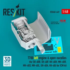  ResKit Models T700 – bal oldali hajtómű nyitott hajtóműgondolákkal