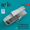 ResKit Models F-16 Fighting Falcon, Sufa (F100-PW-229) nyitott – hajtómű-fúvócsövek