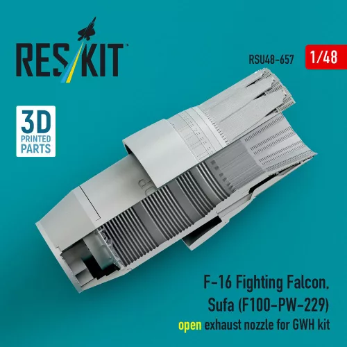 ResKit Models F-16 Fighting Falcon, Sufa (F100-PW-229) nyitott – hajtómű-fúvócsövek