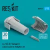 ResKit Models A-7 (E,D) Corsair II exhaust nozzle for HobbyBoss kit (3D Printed) - hajtómű-fúvócső