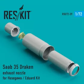   ResKit Models Saab 35 Draken exhaust nozzle for Hasegawa/Revell kits - hajtómű-fúvócső