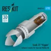 ResKit Models Saab 37 Viggen exhaust nozzle for Special Hobby kit (3D Printed) - Saab 37 Viggen – hajtómű-fúvócső