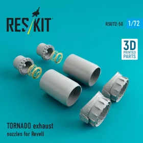   ResKit Models TORNADO exhaust nozzles for Revell kit (3D Printed) - hajtómű-fúvócsövek