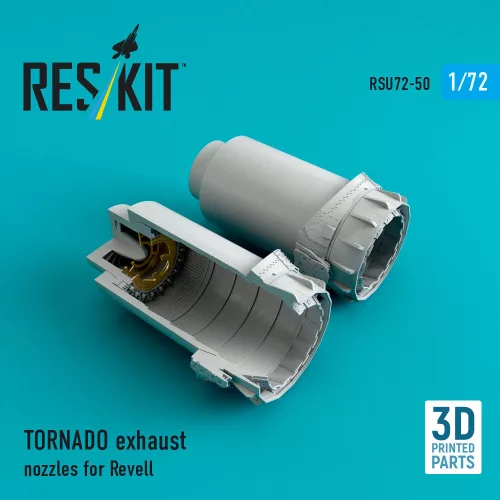 ResKit Models TORNADO exhaust nozzles for Revell kit (3D Printed) - hajtómű-fúvócsövek
