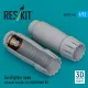 ResKit Models Eurofighter open exhaust nozzles for Hasegawa kit (3D Printed) - Eurofighter nyitott – hajtómű-fúvócsövek