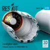 ResKit Models Eurofighter open exhaust nozzles for Hasegawa kit (3D Printed) - Eurofighter nyitott – hajtómű-fúvócsövek