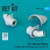 ResKit Models HC.2 Westland Wessex exhaust and transmission cover (3D Printed) for Airfix - kipufogócsonkok