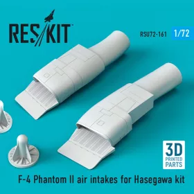   ResKit Models F-4 Phantom II air intakes for Hasegawa kit (3D Printed) - légbeömlők