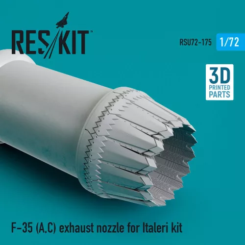 ResKit Models F-35 (A,C) Lightning II exhaust nozzle for Italeri kit - hajtómű-fúvócső