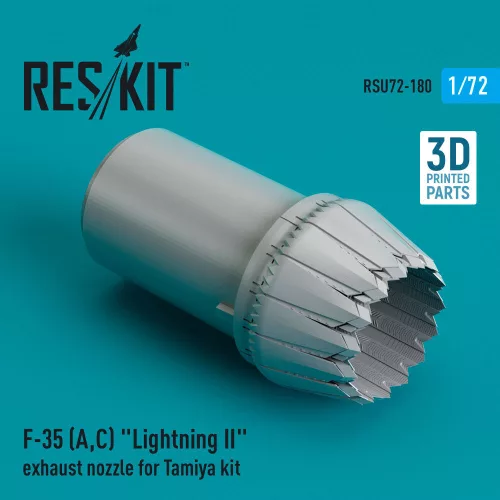 ResKit Models F-35 (A,C) Lightning II exhaust nozzle for Tamiya kit (3D Printed) - hajtómű-fúvócső