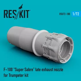   ResKit Models F-100 Super Sabre late exhaust nozzle for Trumpeter kit - hajtómű-fúvócső