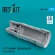 ResKit Models F-8 Crusader exhaust nozzle for Academy kit (3D Printed) - hajtómű-fúvócső