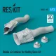 ResKit Models Rafale air intakes for Hobby Boss kit (3D Printed) - légbeömlők