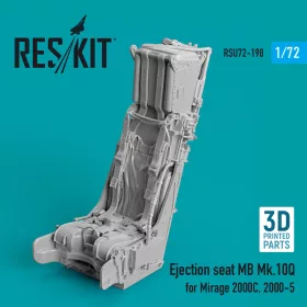   ResKit Models Ejection seat MB Mk.10Q for Mirage 2000C, 2000-5 (3D Printed) - Mirage 2000C/2000-5 – MB Mk.10Q katapultülés
