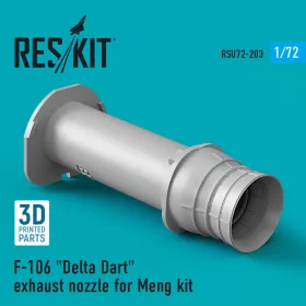   ResKit Models F-106 Delta Dart exhaust nozzle for Meng kit (3D Printed) - hajtómű-fúvócső