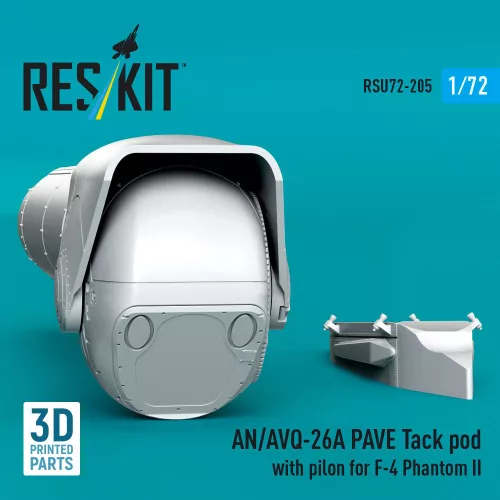ResKit Models AN/AVQ-26A PAVE Tack pod with pylon for F-4 Phantom II (3D Printed) - AN/AVQ-26A PAVE Tack célzókonténer pilonnal