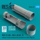 ResKit Models MIG-23 (ML, MLD, MLAE, P) exhaust nozzle parking & fly position for Clear Prop kit (3D Printed) - hajtómű-fúvócső