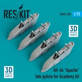   ResKit Models AH-64 Apache late pylons for Academy kit (3D Printed) - fegyverfelfüggesztő pilonok