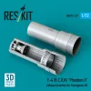ResKit Models F-4 (B, C, D, N) Phantom II exhaust nozzles for Hasegawa kit (3D Printed) - hajtómű-fúvócsövek