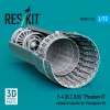 ResKit Models F-4 (B, C, D, N) Phantom II exhaust nozzles for Hasegawa kit (3D Printed) - hajtómű-fúvócsövek