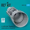 ResKit Models F-4 (B, C, D, N) Phantom II exhaust nozzles for Finemolds kit (3D Printed) - hajtómű-fúvócsövek