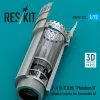 ResKit Models F-4 (B, C, D, N) Phantom II exhaust nozzles for Finemolds kit (3D Printed) - hajtómű-fúvócsövek