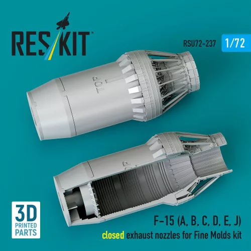 ResKit Models F-15 Eagle/Strike Eagle (A,B,C,D,E korai,J) F100-PW-220 zárt – hajtómű-fúvócsövek
