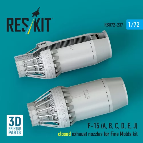 ResKit Models F-15 Eagle/Strike Eagle (A,B,C,D,E korai,J) F100-PW-220 zárt – hajtómű-fúvócsövek