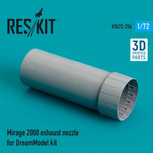 ResKit Models Mirage 2000 exhaust nozzle for DreamModel kit (3D Printed) - hajtómű-fúvócső