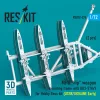 ResKit Models Mi-8 Hip weapon mounting frame with BD3-57KrV for Hobby Boss kit (USSR/UKRAINE Early) (2 pcs) (3D Printed) - fegyverfelfüggesztő keret, 2 db