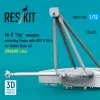 ResKit Models Mi-8 Hip weapon mounting frame with BD3-57KrV for Hobby Boss kit (UKRAINE Late) (2 pcs) (3D Printed) - fegyverfelfüggesztő keret, 2 db