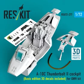   ResKit Models A-10C Thunderbolt II – alap cockpitkészlet 3D matricákkal
