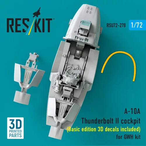 ResKit Models A-10A Thunderbolt II – alap cockpitkészlet 3D matricákkal
