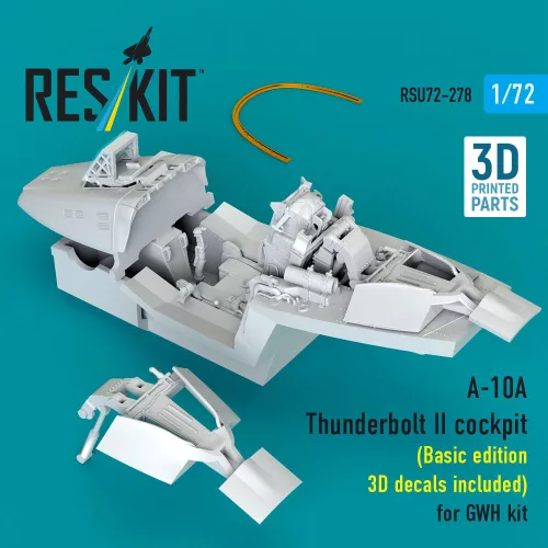 ResKit Models A-10A Thunderbolt II – alap cockpitkészlet 3D matricákkal