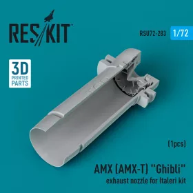   ResKit Models AMX (AMX-T) Ghibli exhaust nozzle for Italeri kit (3D Printed) - hajtómű-fúvócső
