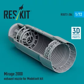   ResKit Models Mirage 2000 exhaust nozzle for Modelsvit kit (3D Printed) - hajtómű-fúvócső