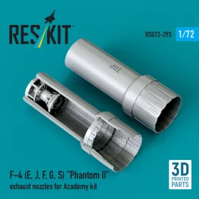   ResKit Models F-4 (E, J, F, G, S) Phantom II exhaust nozzles for Academy kit (3D Printed) - hajtómű-fúvócsövek